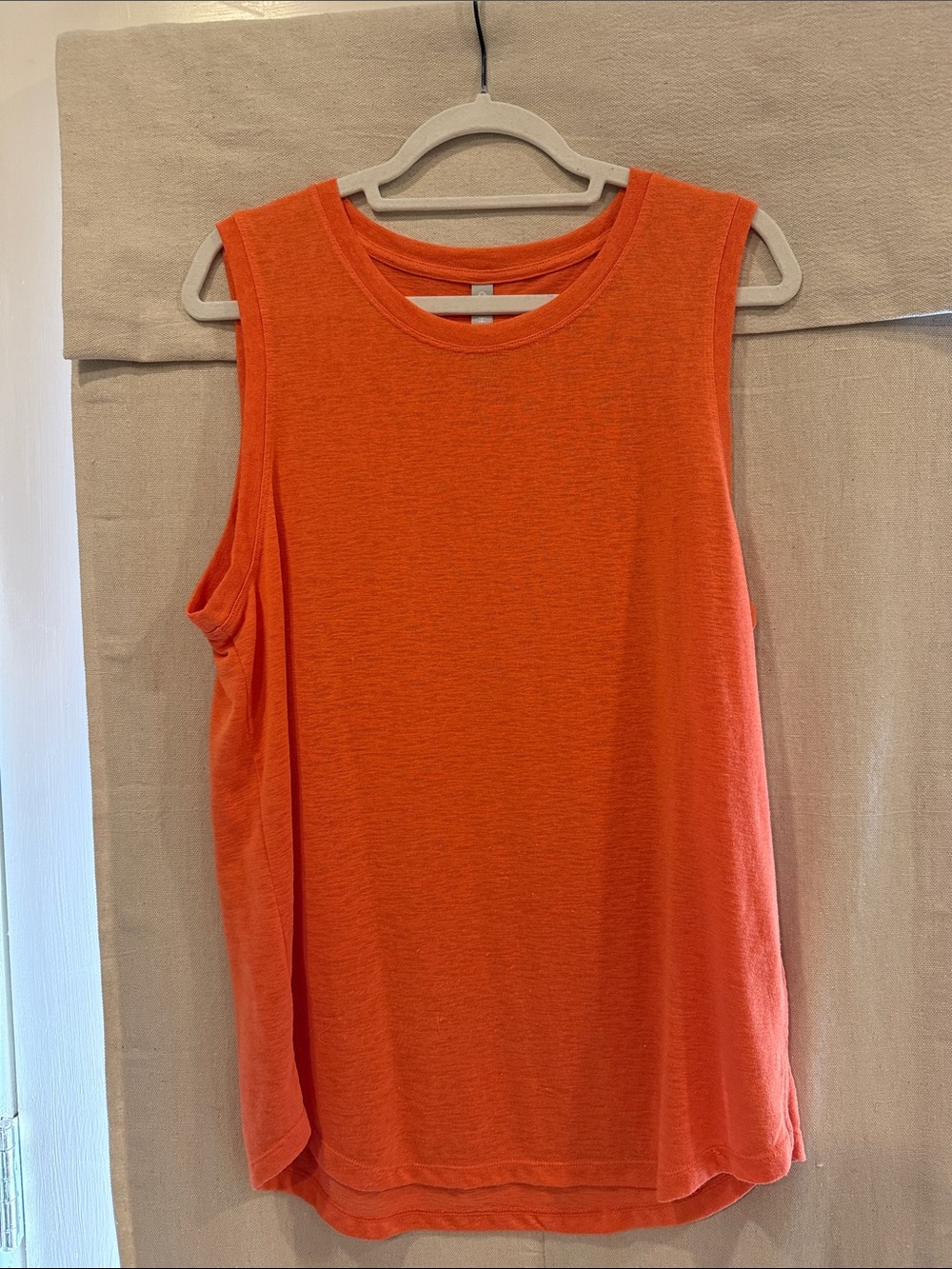 Athleta Orange Sleeveless Athletic Tank